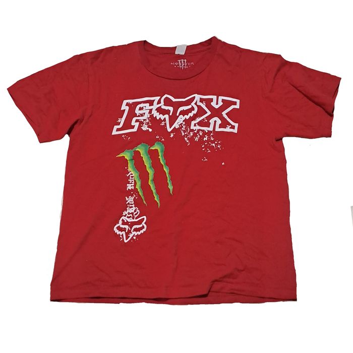 футболка fox racing x monster