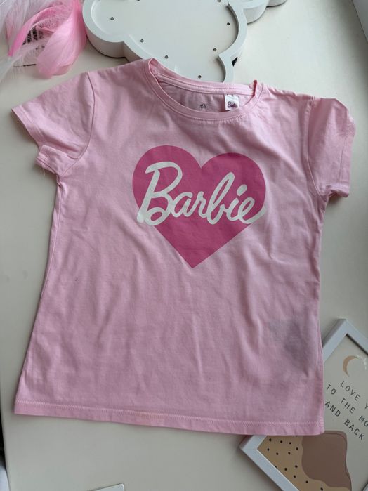 Футболки H&M Barbie Барбі для дівчат на зріст 116-120см