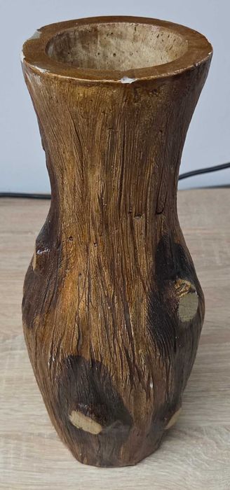 Wazon dekoracyjny PIEŃ DRZEWA 30 cm – ciężki, szklany wkład