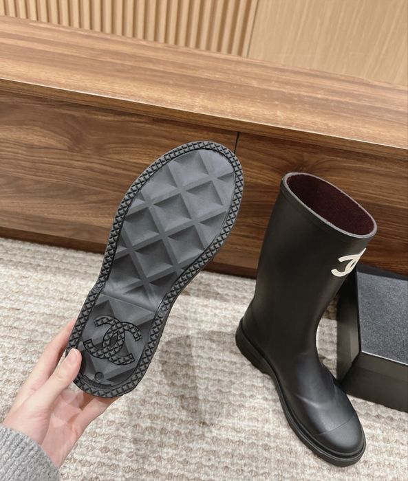Жіночи гумові чоботи сапоги Chanel Шанель