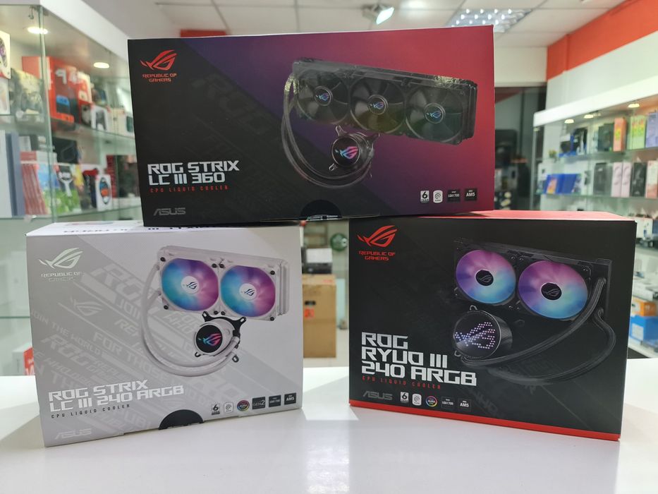 Нове водяне охолодження Asus ROG Strix LC III Ryuo III