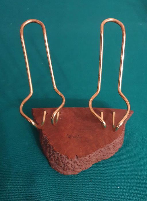 Suporte de 2 cachimbos Salvatella, raiz nogueira de qualidade, vintage