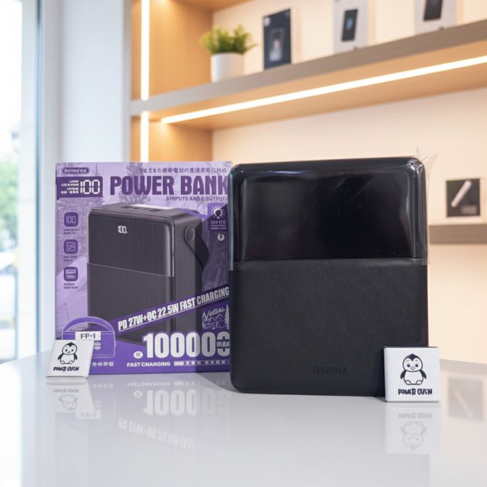 Для ноутбука!Павербанк Remax FP-1 100000 mAh 27W, PD/QC
