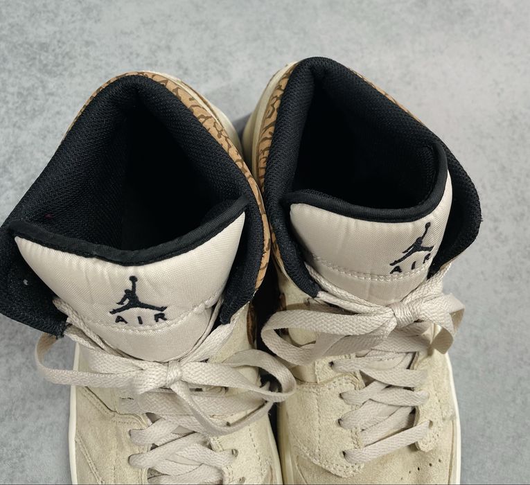 Мужские кроссовки Nike Air Jordan 1 Mid SE Brown Elephant Размер 46