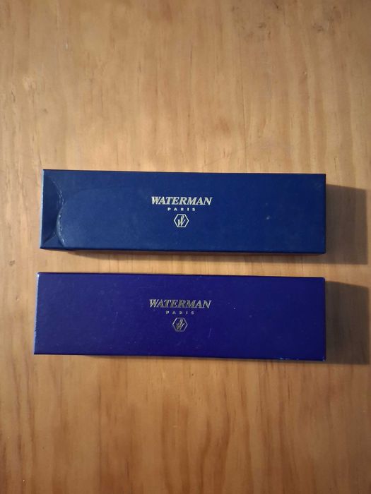 Canetas Waterman com os estojos