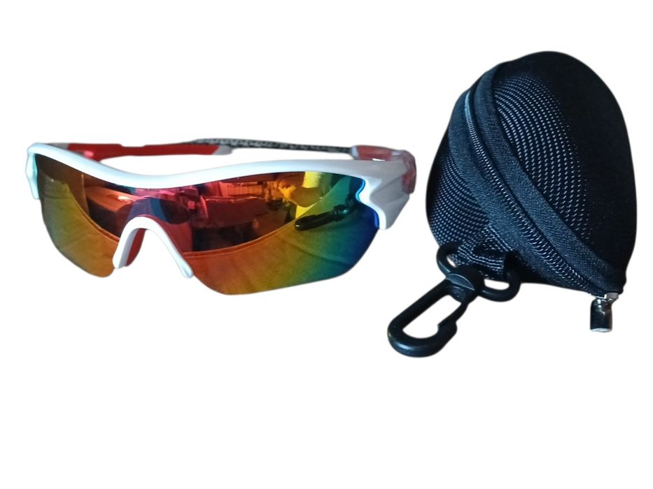 Sportowe Okulary Rowerowe / Do Biegania – Lustrzanki + ETUI