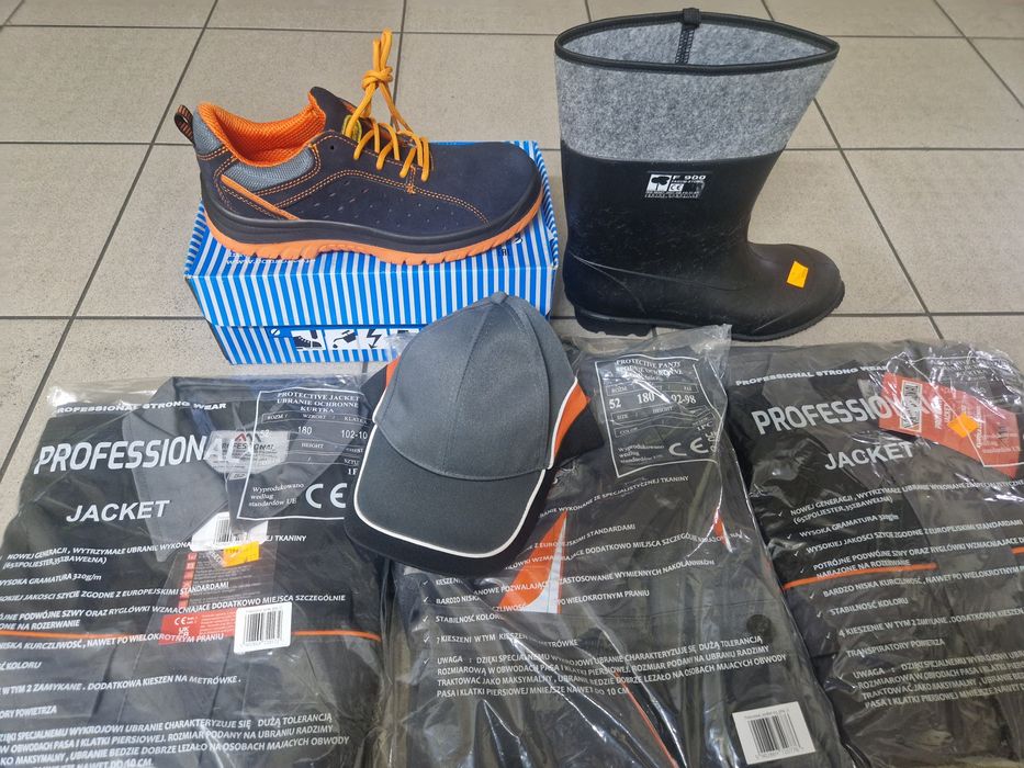 Ubranie bhp 180cm półbuty dakota s1 gumofilce 42