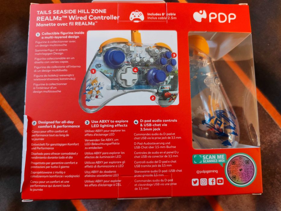PDP SWITCH Pad przewodowy Nintendo Sonic Figurka REALMz Hedgenog Zone