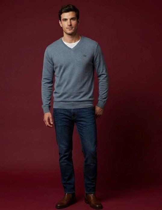 Lacoste рр Xl кардиган из меланжевого хлопка свежие коллекции