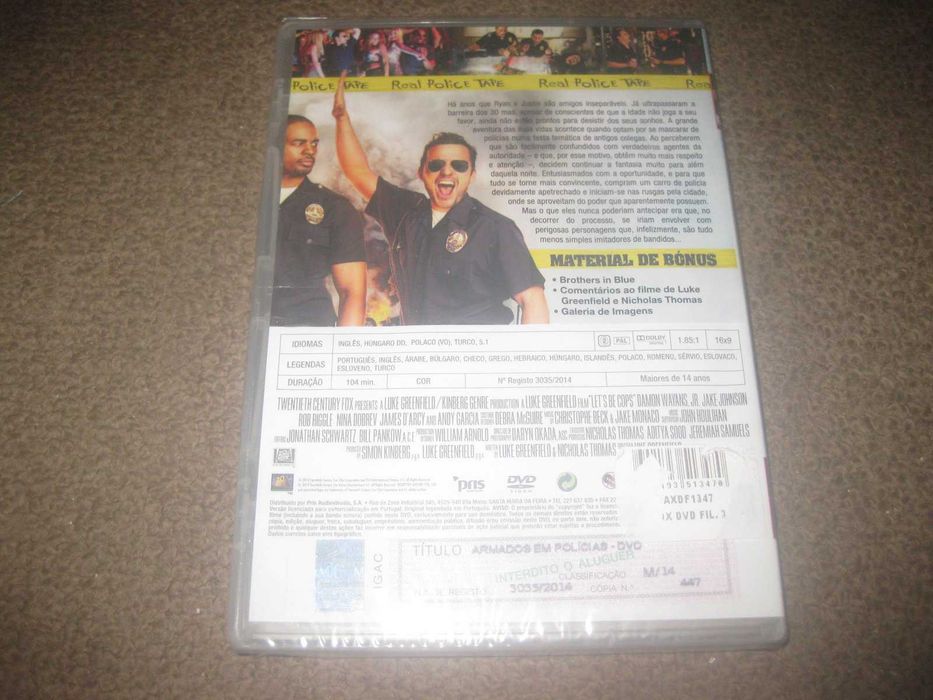 DVD "Armados em Polícias" com Jake Johnson/Selado!