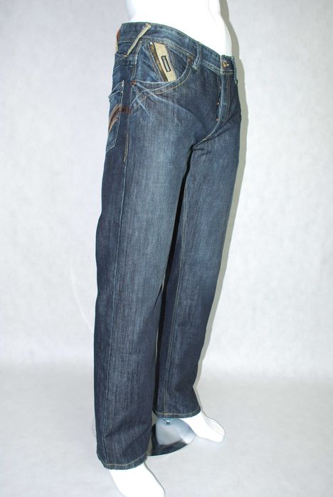 Jeansy krój prosty szeroki Over Heat 830 pas 100, 92, 90, 84, 82
