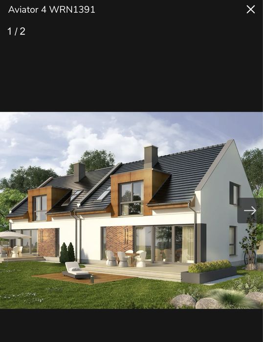 DOM BLIŹNIAK w Sobinie - stan surowy zamknięty