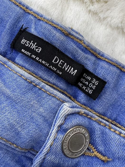 Jeansowe spodenki z wysokim stanem