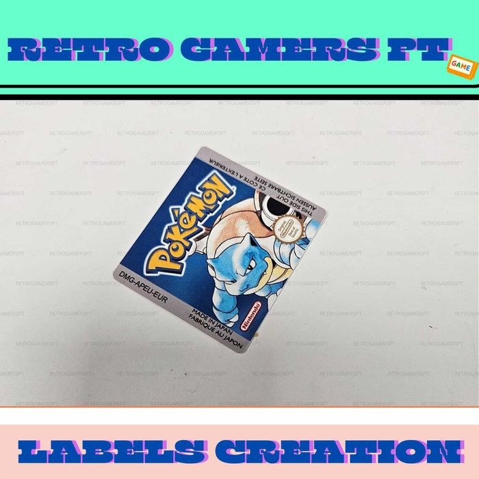 Pokémon Blue - Label de reposição