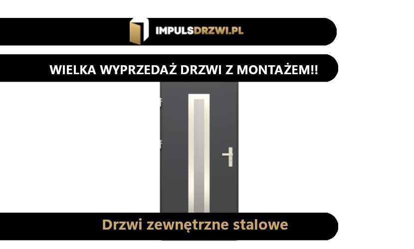 Promocja! Drzwi zewnętrzne stalowe z montażem!