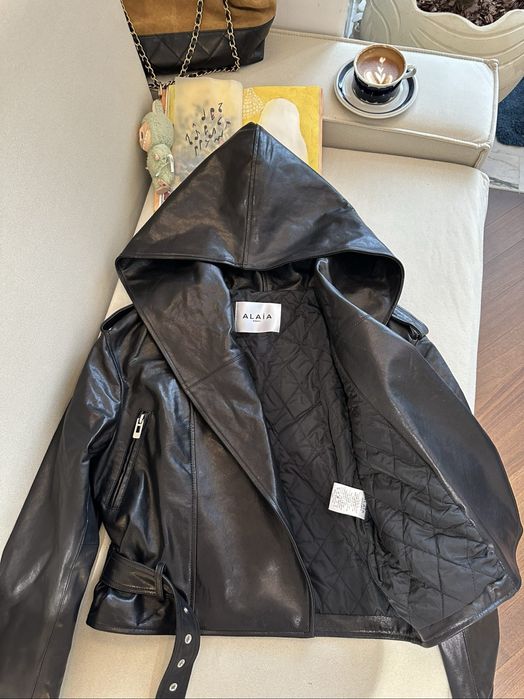Женская кожаная куртка Alaia (xs/s)