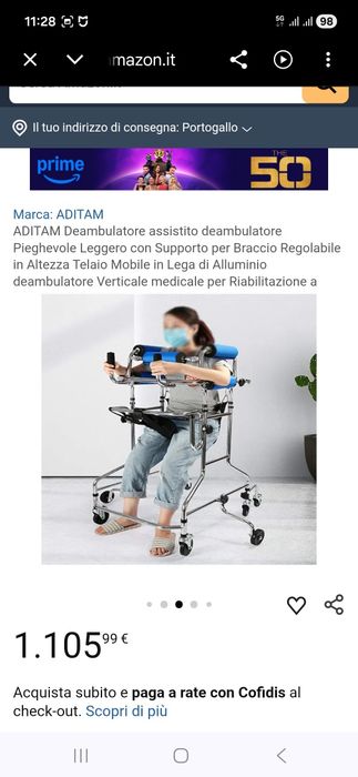Andador de reabilitação multifuncional