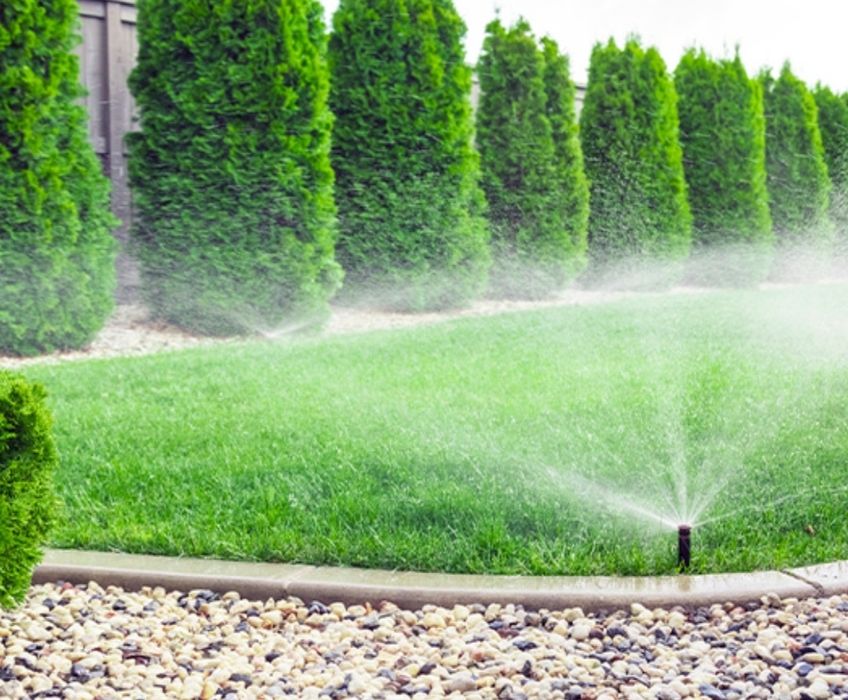 Niwelacja terenu, trawniki, systemy nawadniania, płoty panelowe