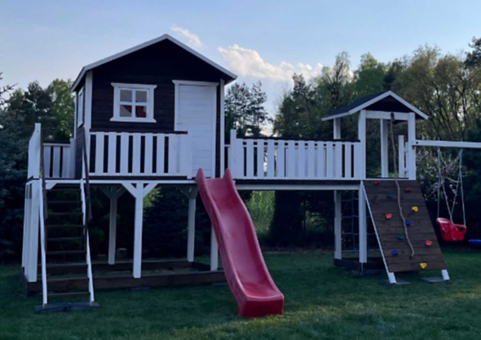 MONTAŻ GRATIS Ogromny Plac zabaw Domek dla dzieci KOMPLEKSOWO