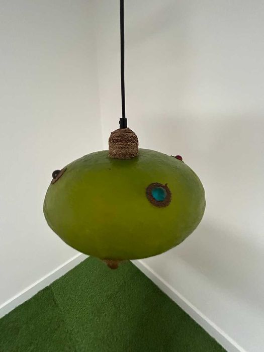 Candeeiro de teto Vintage - estilo Tarogo – cor Verde