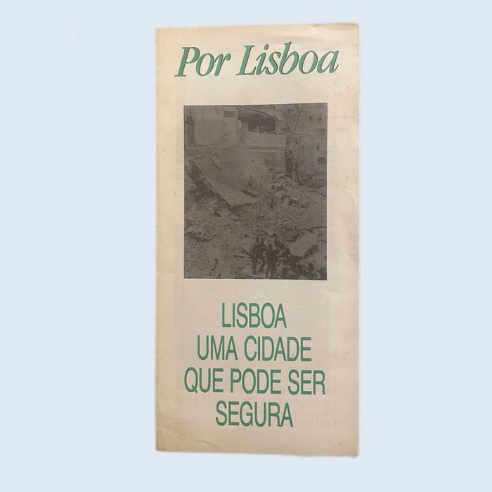 Folheto Díptico Campanha Jorge Sampaio “Por Lisboa” 1989