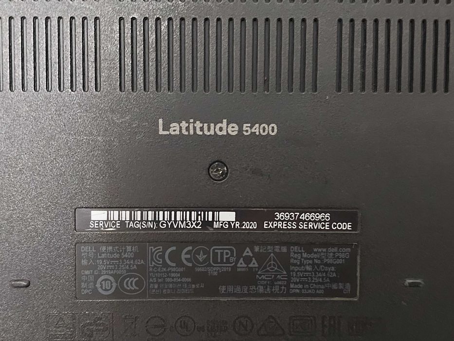 Laptop Dell 5400 i5 8gen. 8GB RAM, Dysk m.2 256 GB. klawiatura PL. wys