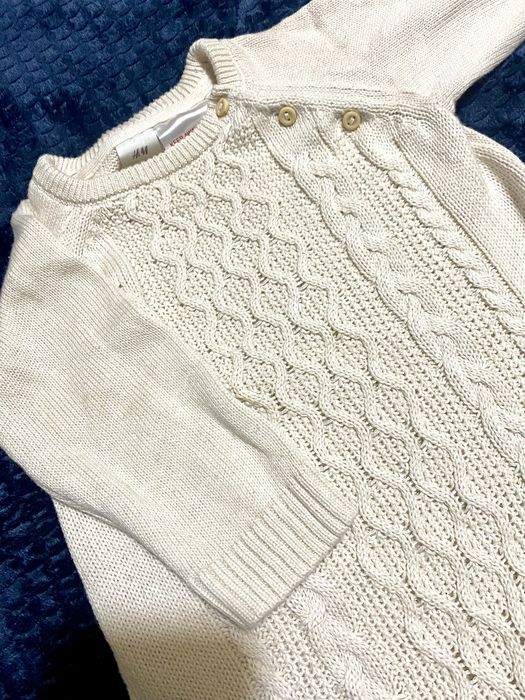Beige Cotton Baby Romper (2–4 Months), Baby Outfit
