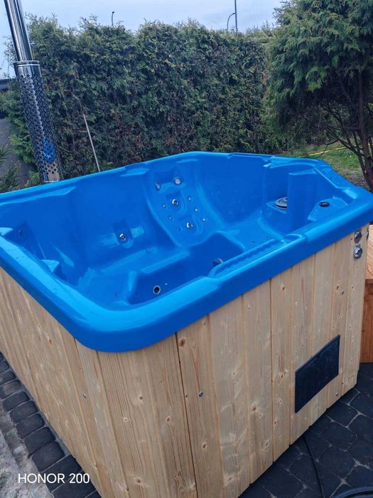 Balia bania jacuzzi zestaw masaż piec LED pokrywa OD RĘKI basen NOWOŚĆ