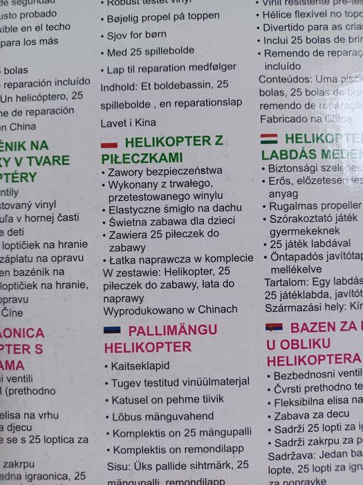 Helikopter z piłeczkami