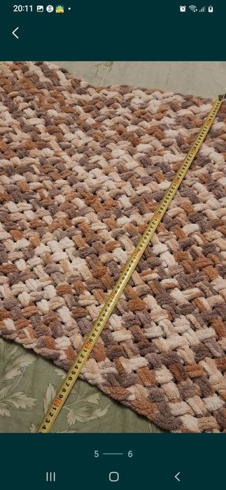 Плед для новорожденного.Плюшевый плед.Плед вязанный,ручной работы