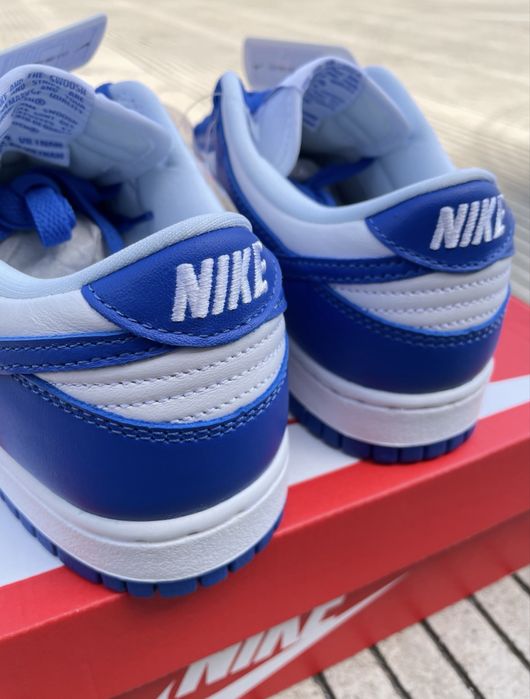 Оригінал Кросівки Nike Dunk Low SP Kentucky Найк данки сині білі роял