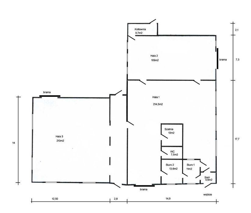 Łódź-Widzew Do sprzedaży Hala Mag/Produk. o pow 600m Cena Brutto z Vat