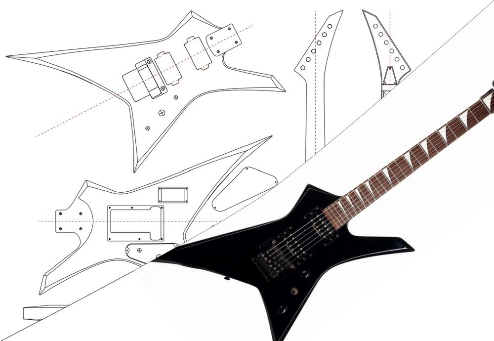 Шаблони електрогітар Jackson