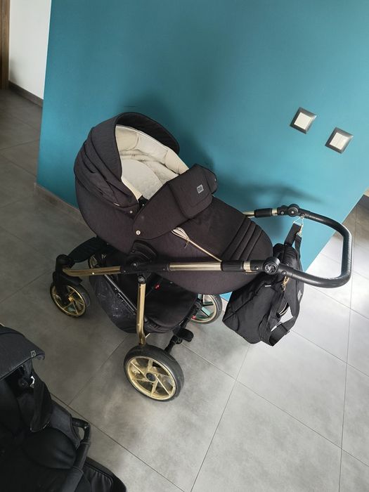 Wózek 3w1 czarno złoty. Stan bdb.