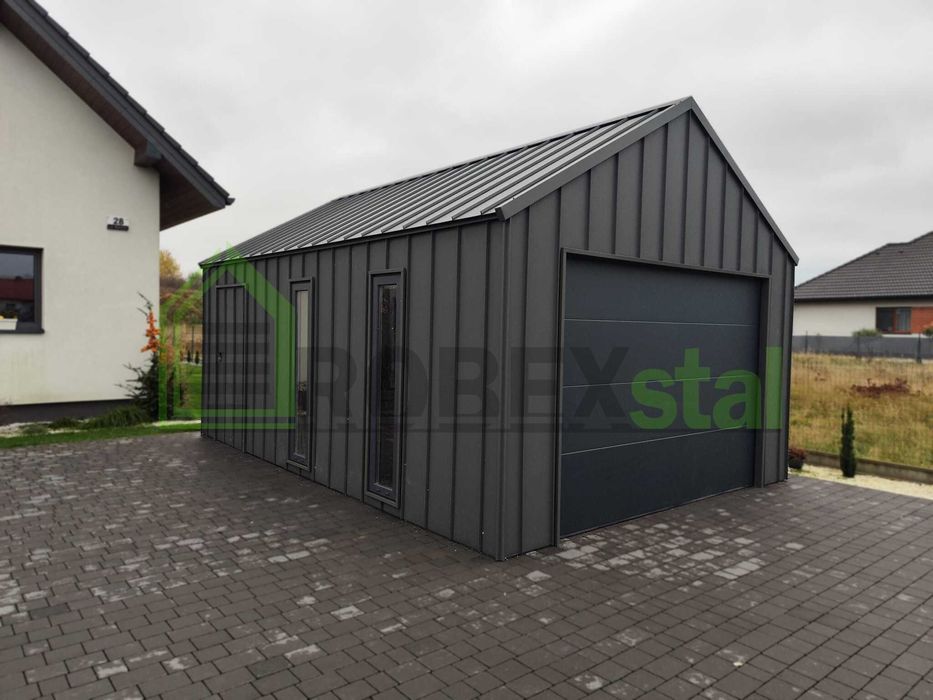 Garaż z blachy na rąbek 4x6 PRODUCENT każdy wymiar transport cały kraj