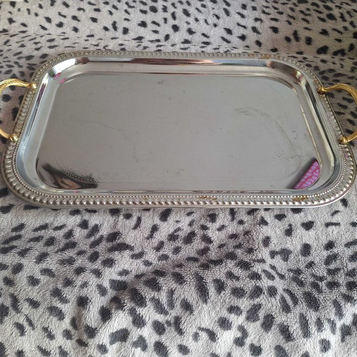 taca wielka srebrna patera