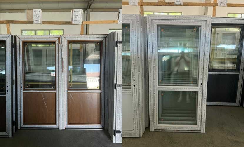 Drzwi PCV 90x200 Białe/Złoty dąb od ręki!!