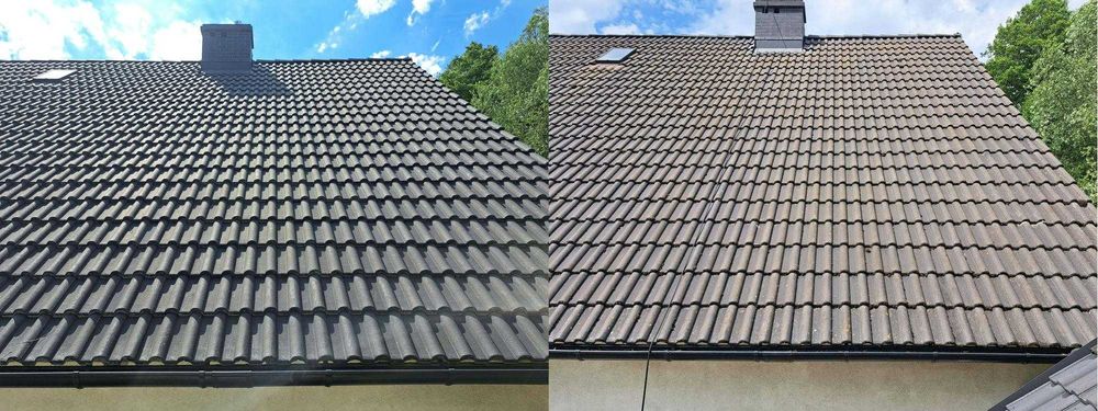 Mycie ciśnieniowe dachów, kostki brukowej, elewacji. Malowanie dachów