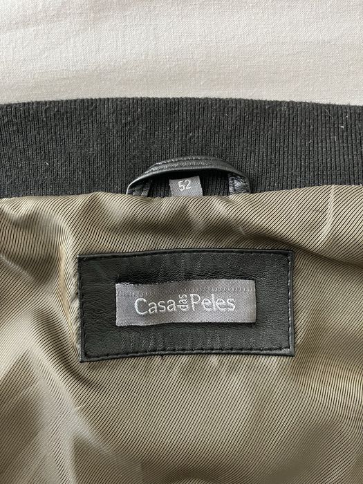 Blusão de pele preto da Casa das Peles