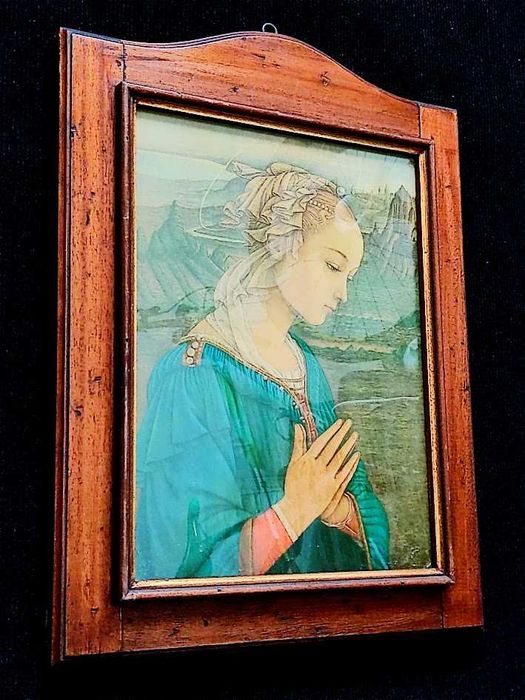 Quadro com reprodução da pintura de Madonna de Fra Filippo Lippi