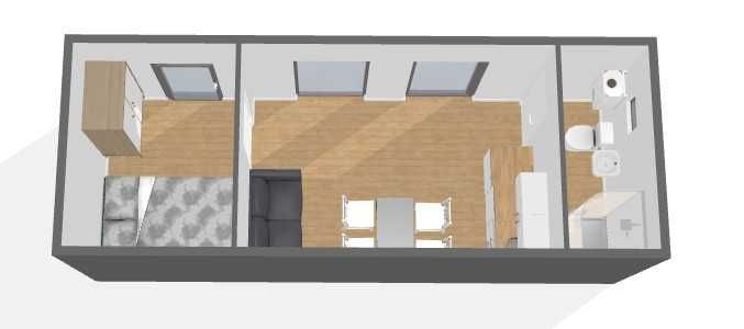 domek mobilny kontenerowy całoroczny