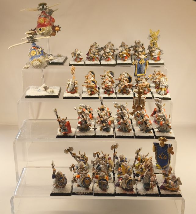 Warhammer Old World Dwarf Mountain Holds armia malowana