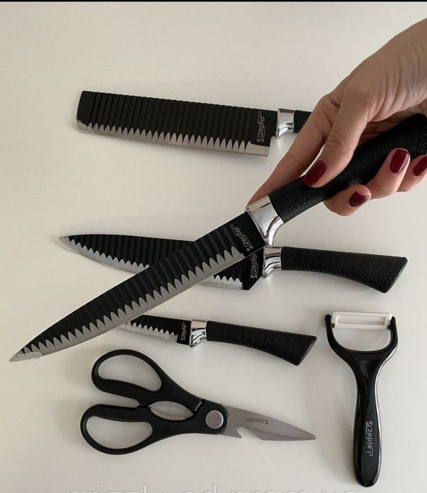 Набір набор кухонних ножів ножей zepter подарок в футляре опт роздріб