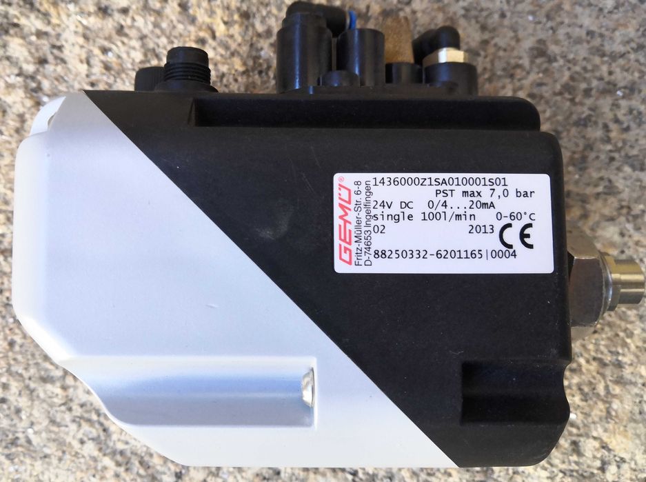 Posicionador/controlador eletropneumático de válvula GEMÜ cPos 1436