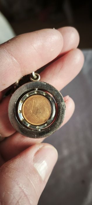 Moeda  rara de 1 cêntimo.