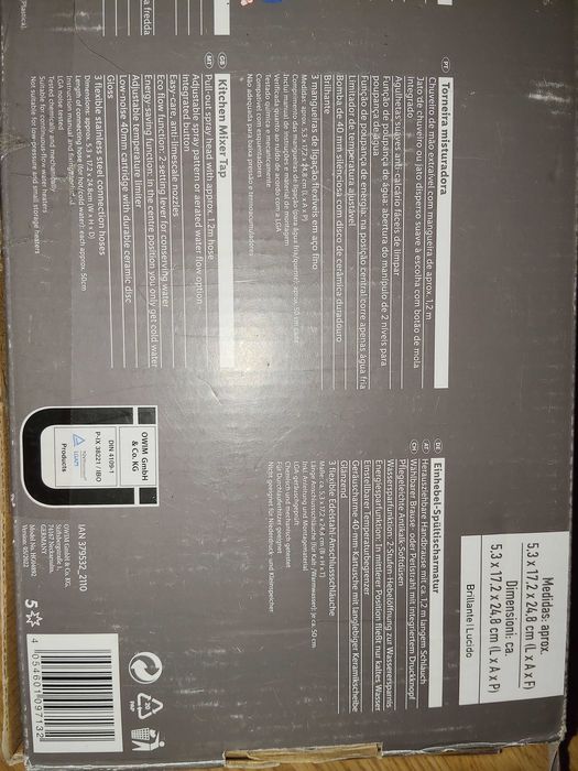 Torneira com mangueira extraivel