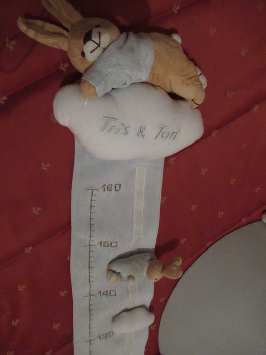 Conjunto Abajour + régua quarto de menino