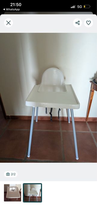 Cadeira de refeicao para bebe
