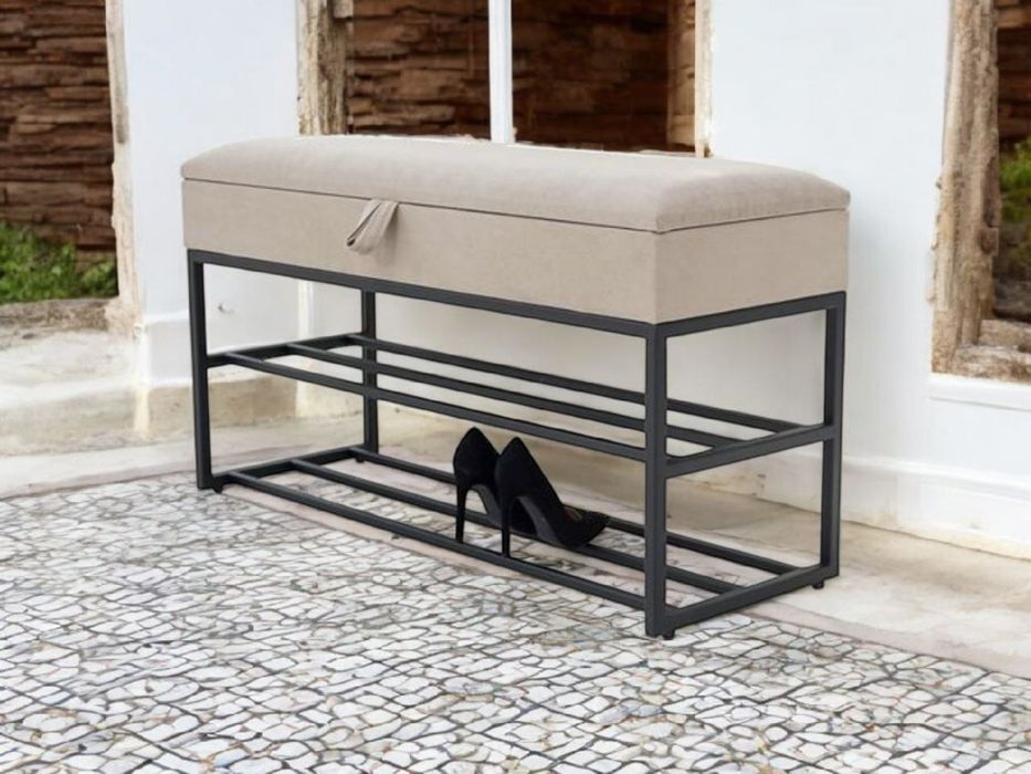 Банкетка металева для взуття