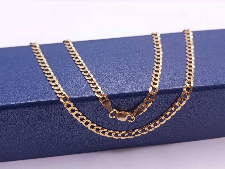 Złoty Łańcuszek Łańcuch Złota Pancerka 50cm Złoto PR585 14K 1005/11/25